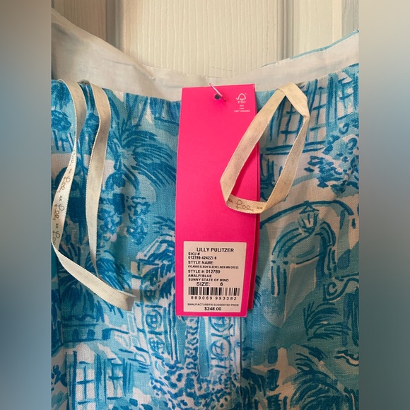 Kylanne Linen Puff-Sleeve Minidress - Picture 9 of 12